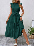 Women's Fashionable Stringy Selvedge Lace-up Dress