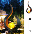 ezy2find Solar Flame Light Flame lamp LED Solar Light Garden Lights Moon Design