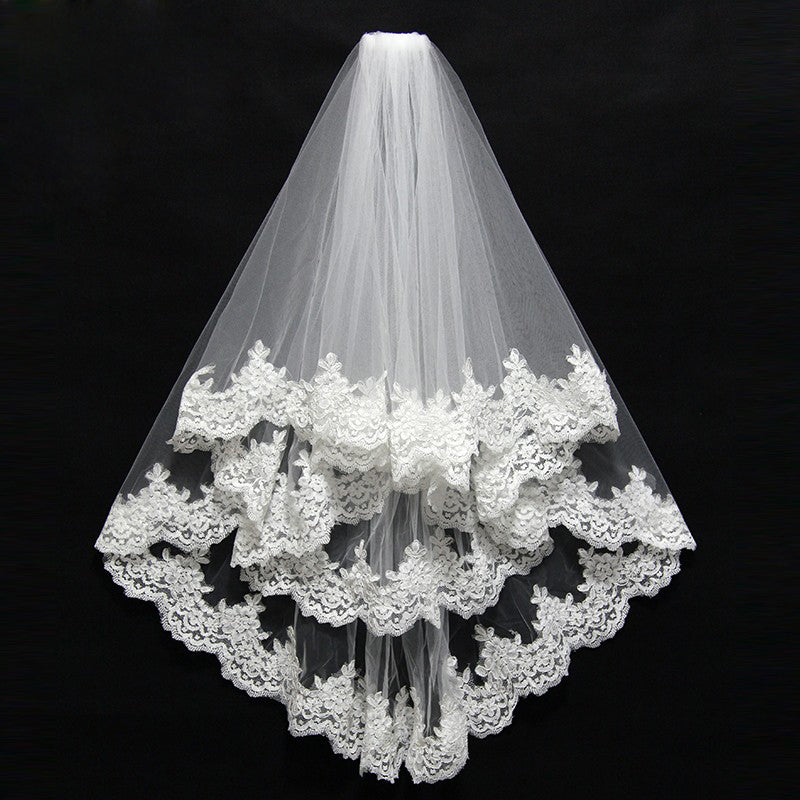 Bridal veil wedding dress accessories