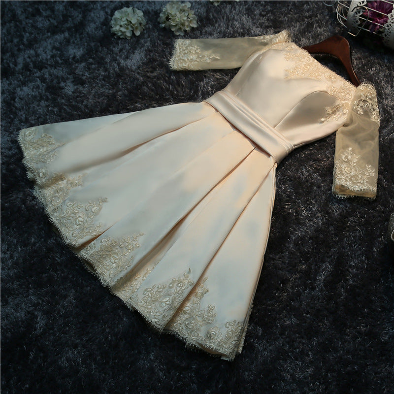 Evening dress bride wedding toast skirt