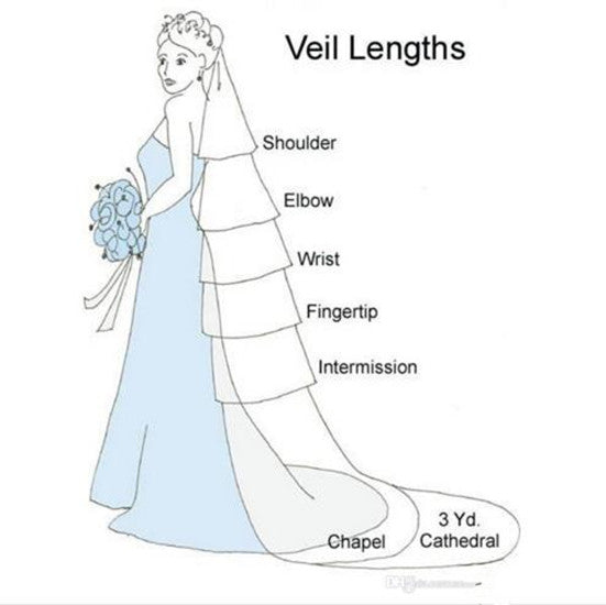 Lace white veil