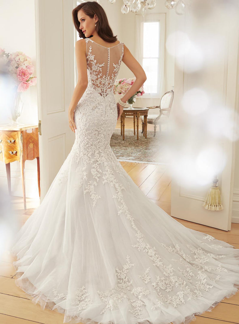Fishtail Slim Wrapped Sexy Wedding Dress