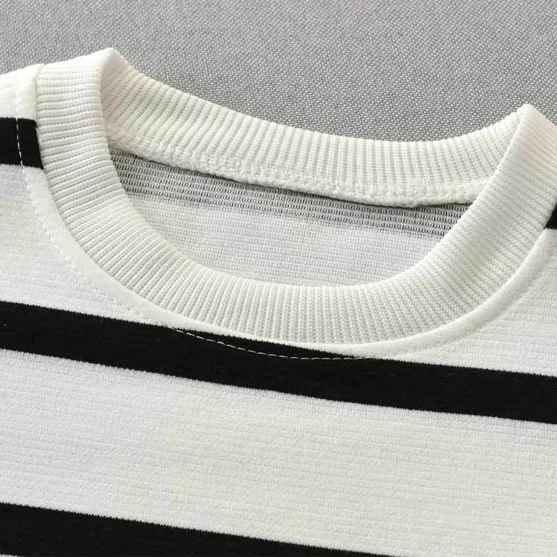 1-5 Years Spring-Fall T shirt Striped Long Sleeve Pullovers Baby Clothes Toldder Shirt Bottoming Shirt For Boys Girls