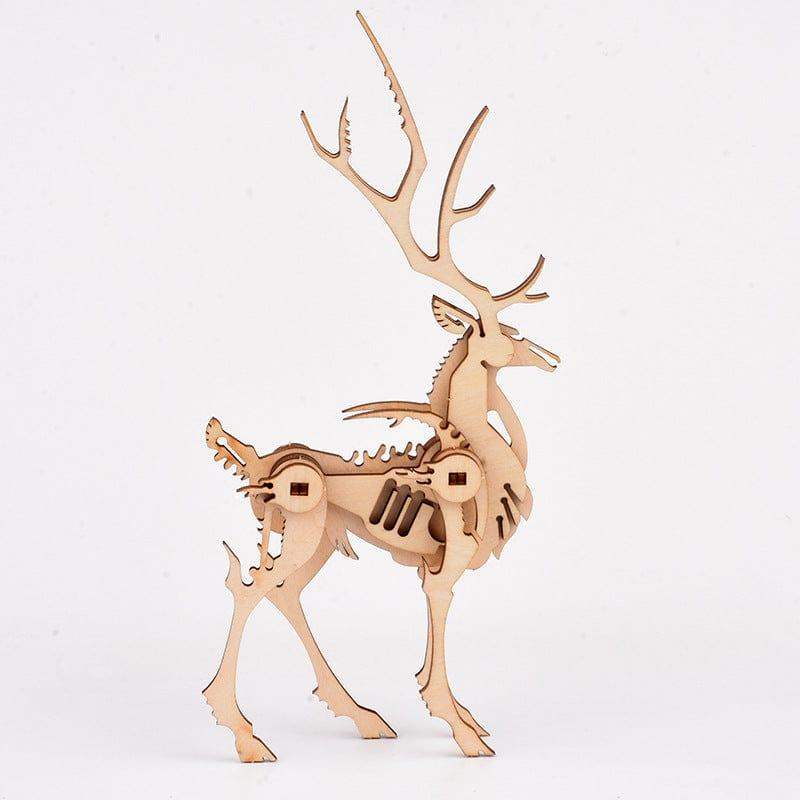 eszy2find 3D puzzle Deer Wooden 3D animal puzzle