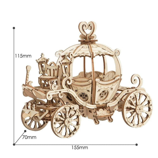 eszy2find 3D puzzle default Robotime Pumpkin Cart Model 3D Wooden Puzzle Games Assembly Toys For Children Kids Girls Birthday Christmas Gift