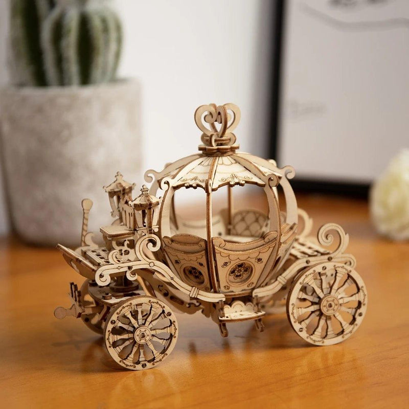 eszy2find 3D puzzle default Robotime Pumpkin Cart Model 3D Wooden Puzzle Games Assembly Toys For Children Kids Girls Birthday Christmas Gift Dropshipping