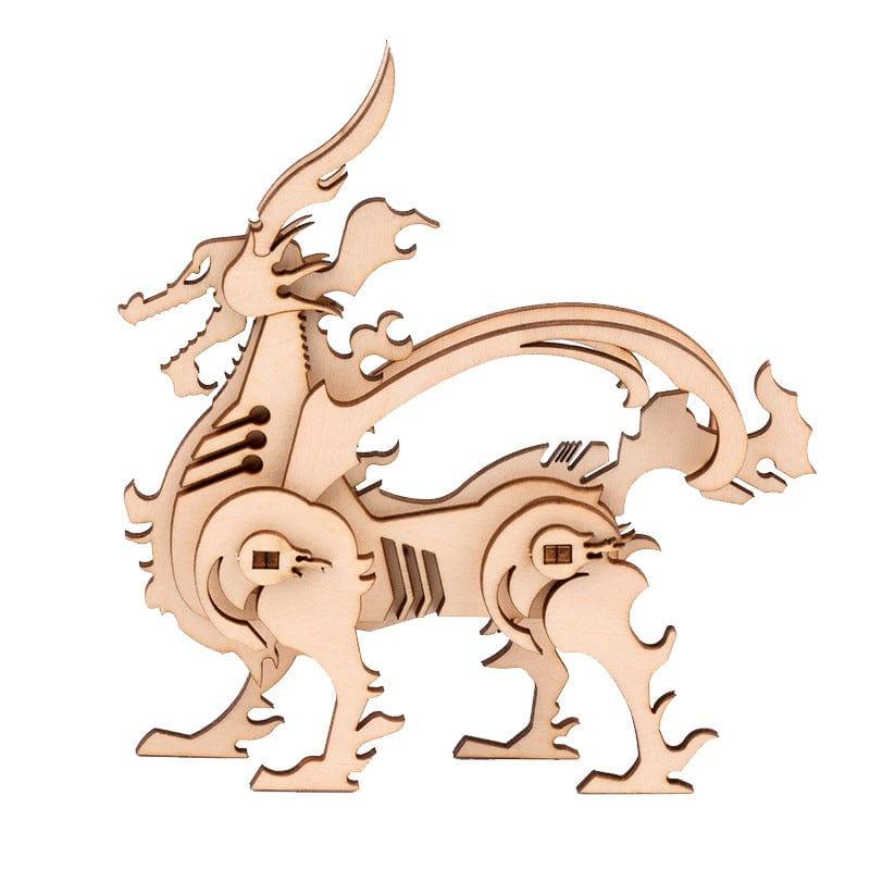 eszy2find 3D puzzle Unicorn Wooden 3D animal puzzle