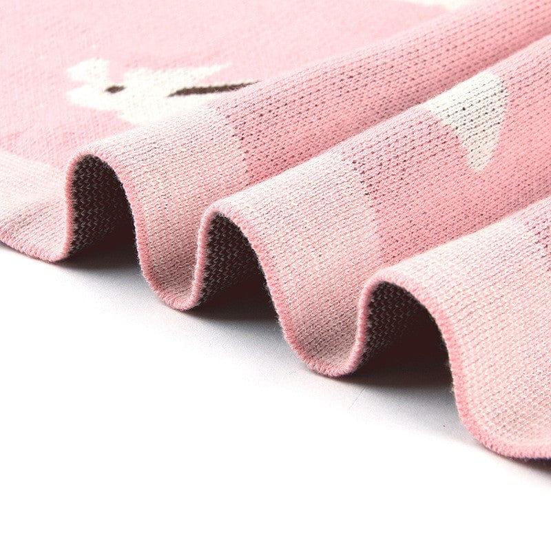eszy2find baby blanket Baby Blanket Knitted Bunny Hug Blanket Baby Windproof Cover