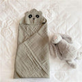 eszy2find baby towel blanket Grey Baby Organic Gauze Bath Towel Cover Blanket