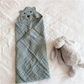 eszy2find baby towel blanket Light Blue Baby Organic Gauze Bath Towel Cover Blanket