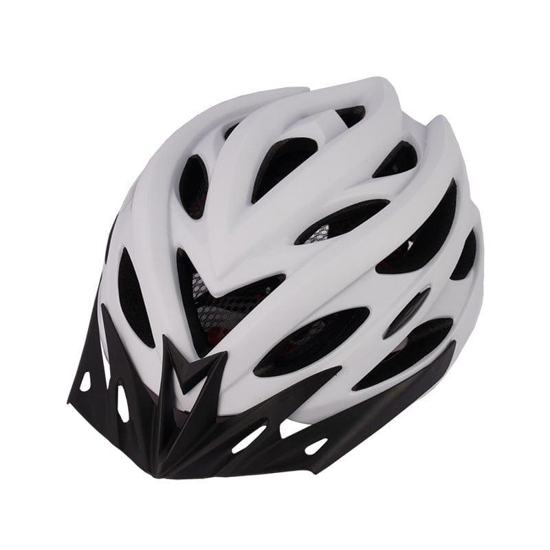eszy2find Bicycle Helmet White / OneSize Bicycle Helmet Head Cap Integrated Mountain Road Bike Bicycle Light