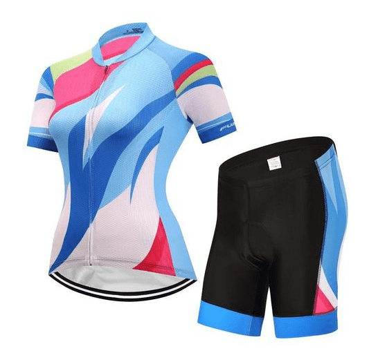 eszy2find Bike Clothing M / Shorts Cycling Kit - JoyfulBlue