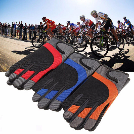 eszy2find Bike Gloves 1 Pair Cycling Gloves Autumn Winter Windproof Bike Gloves Breathable Shockproof Sport Full Finger Gloves