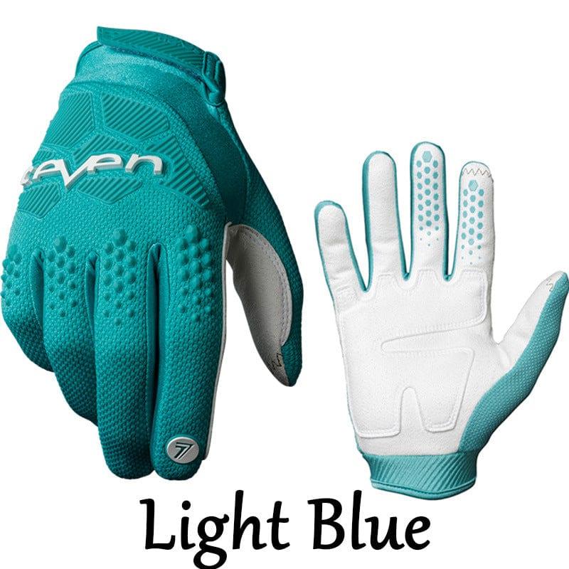 eszy2find Bike Gloves LightBlue / S Motocross Gloves Cycling Gloves Mountain Bike Gloves