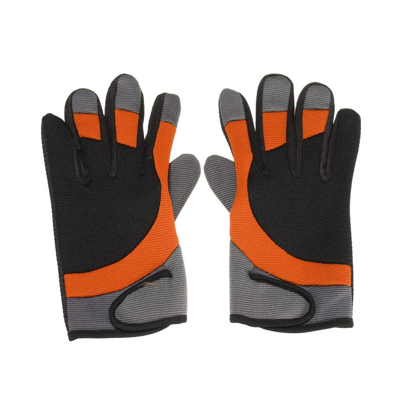 eszy2find Bike Gloves Orange 1 Pair Cycling Gloves Autumn Winter Windproof Bike Gloves Breathable Shockproof Sport Full Finger Gloves