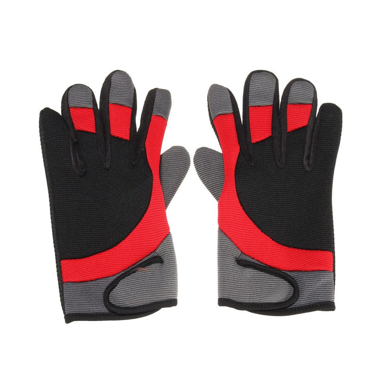 eszy2find Bike Gloves Red 1 Pair Cycling Gloves Autumn Winter Windproof Bike Gloves Breathable Shockproof Sport Full Finger Gloves