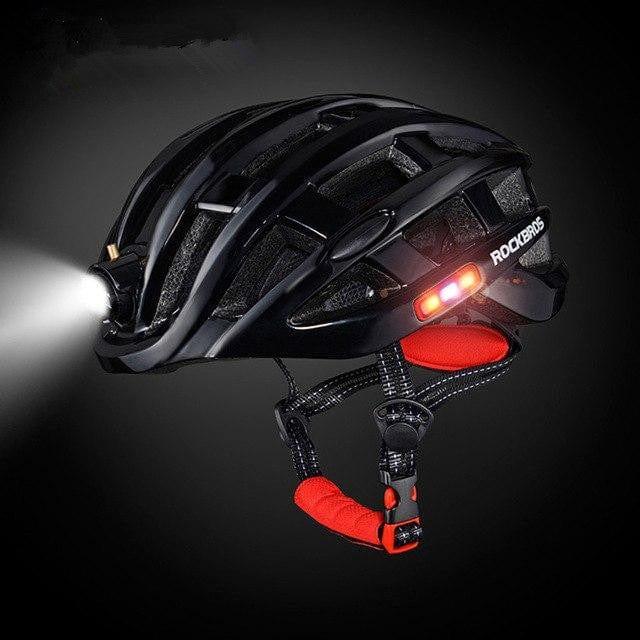 eszy2find Bike Helmet Black Light Cycling Helmet USB Rechargeable Bike Ultralight Helmet Intergrally-Molded Mountain Road Bicycle Mtb Helmet