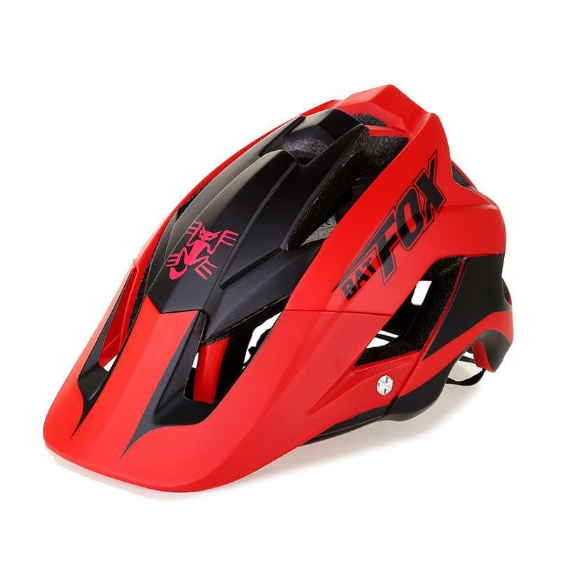 eszy2find Bike Helmet Blackandred BATFOX bats bicycle helmet mountain bike integrated riding helmet safety helmet -F-659