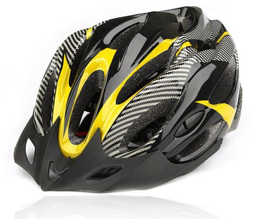 eszy2find Bike Helmet Carbon Fiber Texture Split Helmet Mountain Bike Hat