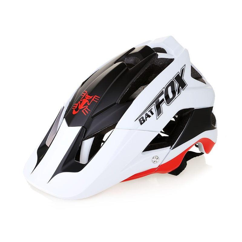 eszy2find Bike Helmet Redandwhite BATFOX bats bicycle helmet mountain bike integrated riding helmet safety helmet -F-659