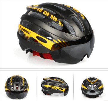 eszy2find Bike Helmet Titaniumorange / L Magnetic sports helmet goggles integrated bicycle helmet outdoor mountain bike riding helmet custom