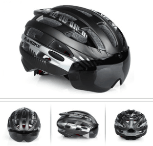 eszy2find Bike Helmet Titaniumsilver / L Magnetic sports helmet goggles integrated bicycle helmet outdoor mountain bike riding helmet custom