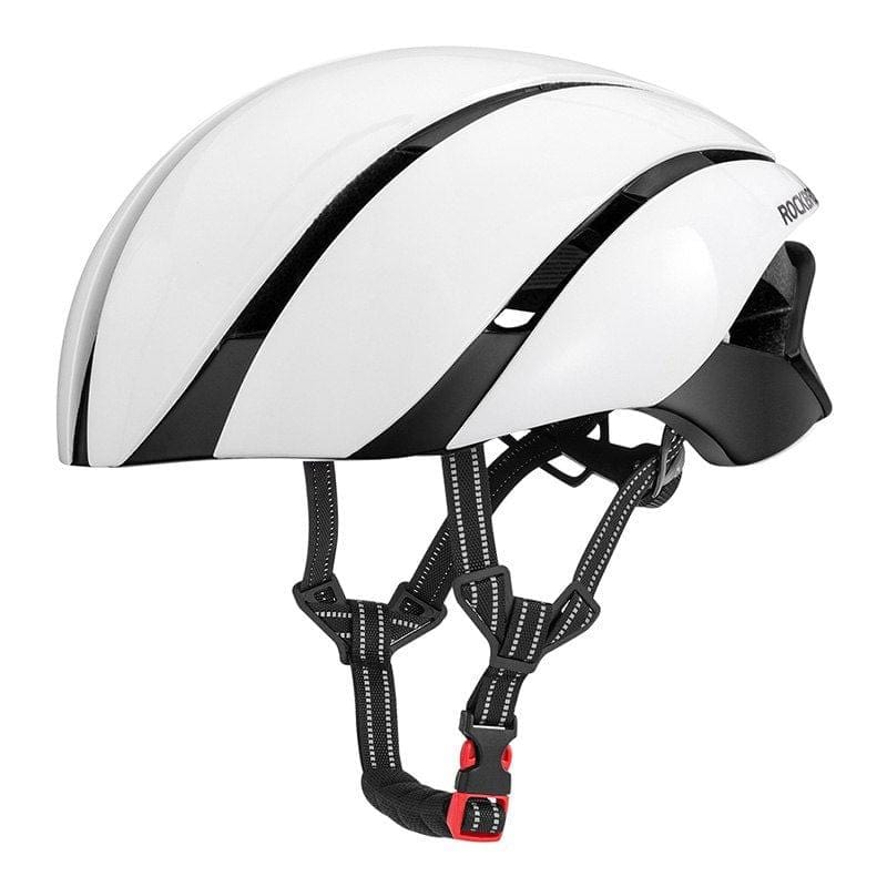 eszy2find Bike Helmet White ROCKBROS Ultralight Bike Helmet Cycling EPS Integrally-molded Helmet Reflective Mtb Bicycle Safety Hat For Men Women 57-62 CM
