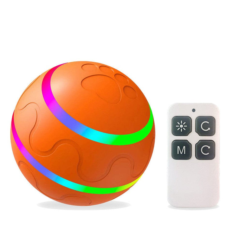 eszy2find cat ball Orange / Remote control version Pet New Cat Wicked Ball Toy Intelligent Ball USB Cat Toys Self Rotating Ball Automatic Rotation Ball