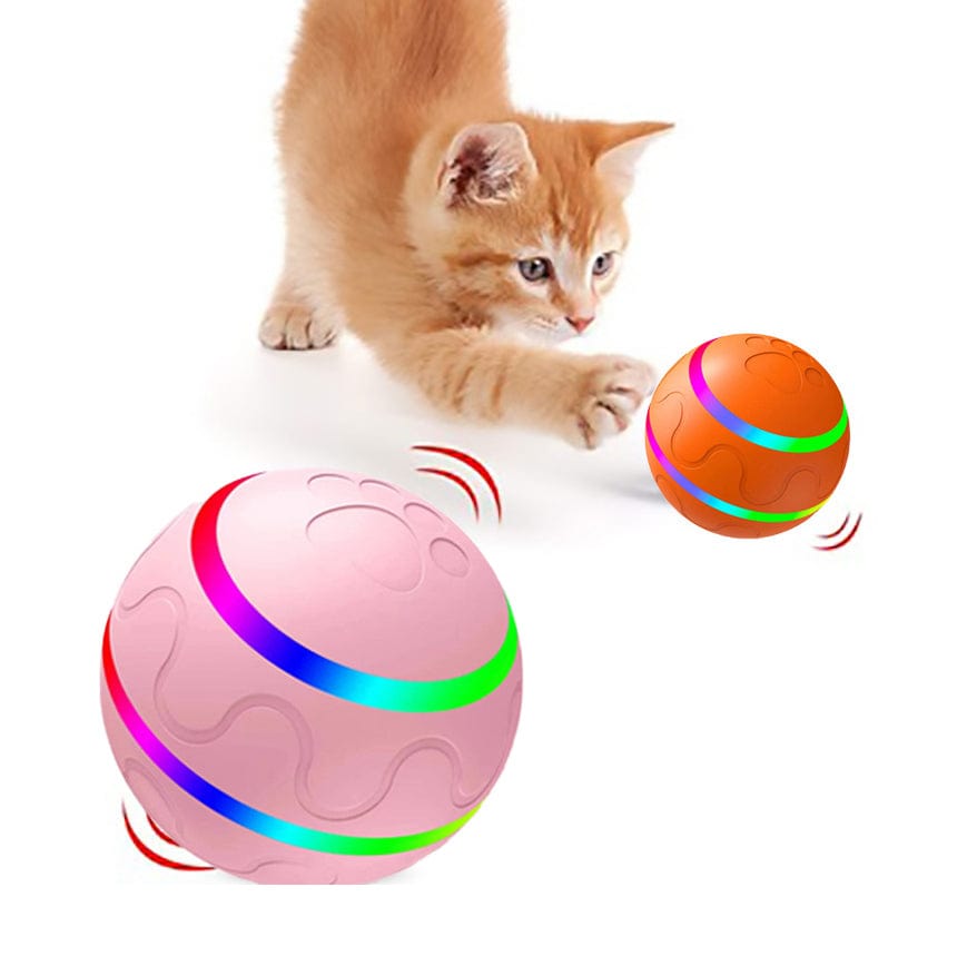 eszy2find cat ball Pet New Cat Wicked Ball Toy Intelligent Ball USB Cat Toys Self Rotating Ball Automatic Rotation Ball