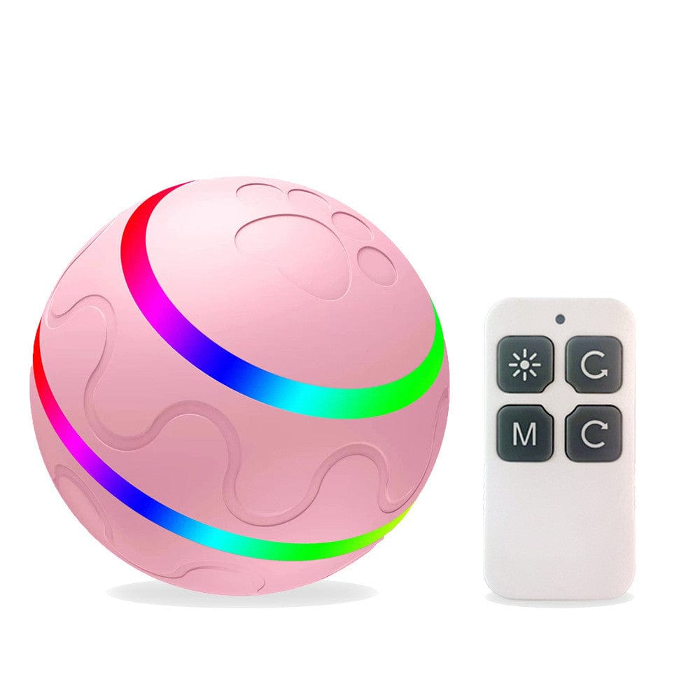 eszy2find cat ball Pink / Remote control version Pet New Cat Wicked Ball Toy Intelligent Ball USB Cat Toys Self Rotating Ball Automatic Rotation Ball
