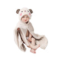 eszy2find children's bath robe blanket Khaki bear / 85x150cm Children's Bath Towel Bathrobe Sand Blanket Scarf Cape Blanket
