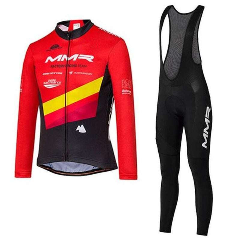 eszy2find Cycling Suit B / L Fleece Long-Sleeved Cycling Suit
