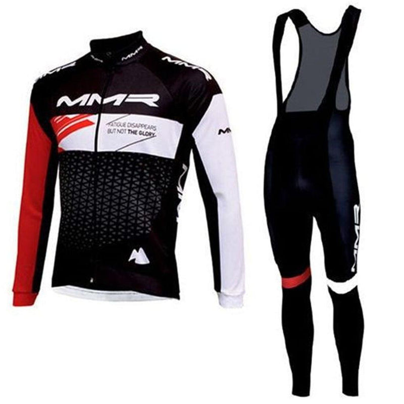 eszy2find Cycling Suit D / 2XL Fleece Long-Sleeved Cycling Suit