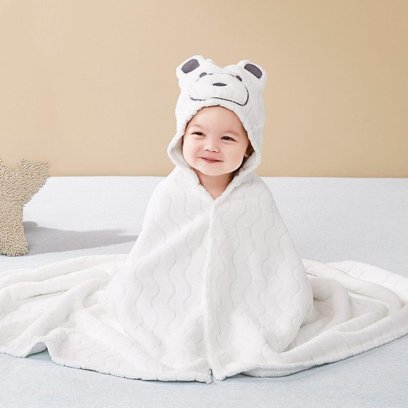 eszy2find drip dry baby blanket White Upgrade bathrobe Super Soft Absorbent Quick-drying Blanket For Newborn Baby