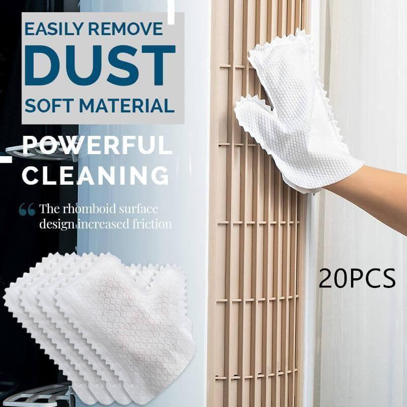 eszy2find dust gloves White / 20PCS Disposable Non-woven Cleaning Gloves With Teeth Electrostatic Dust Removal Gloves