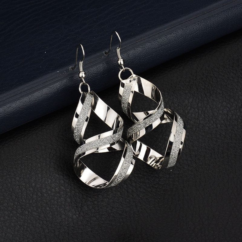 eszy2find Nightclub Exaggerated Frosted Cross Earr Nightclub Exaggerated Frosted Cross Earrings