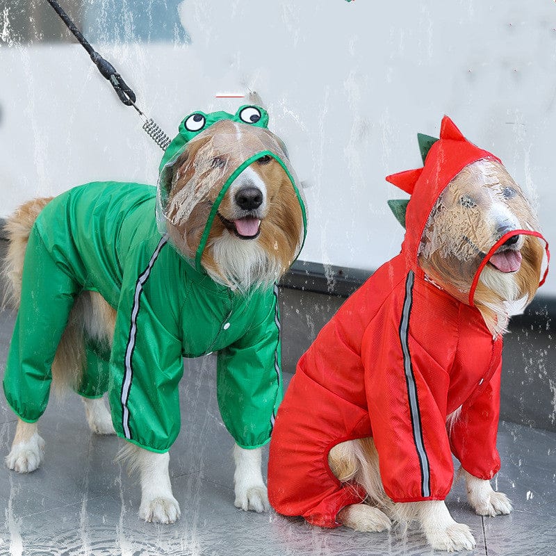 eszy2find pet clothing Four Legged Raincoat Pet Waterproof Clothing