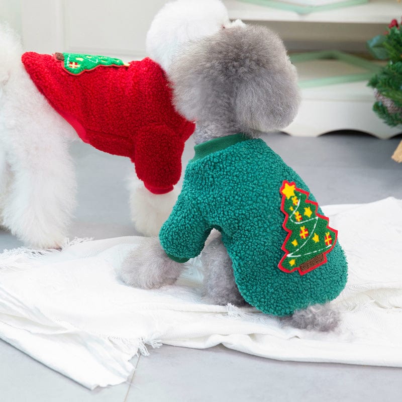 eszy2find pet clothing Green / Christmas tree sweater / XL Autumn And Winter Small Medium-sized Christmas Pet Clothing
