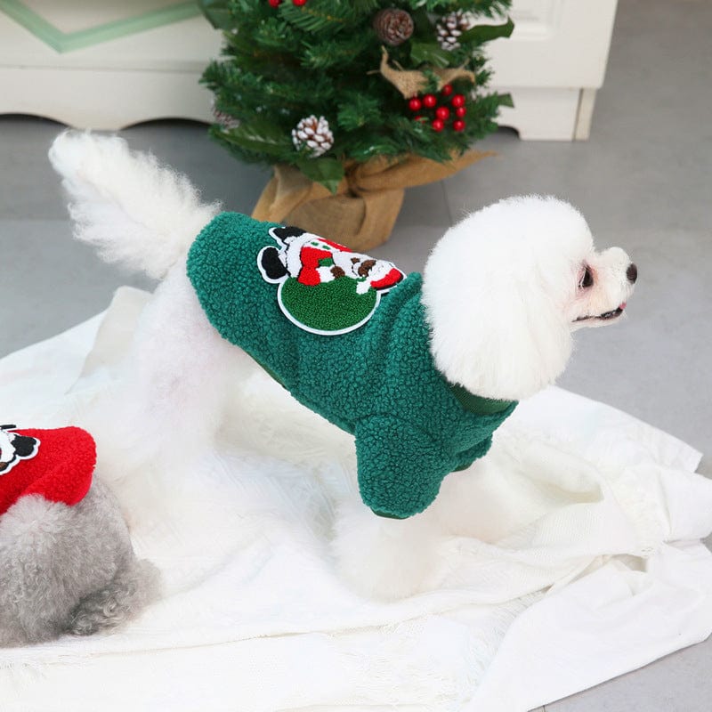 eszy2find pet clothing Green / Elderly sweater / XL Autumn And Winter Small Medium-sized Christmas Pet Clothing