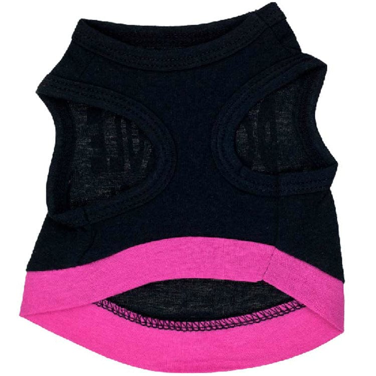 eszy2find pet clothing Pet Supplies Dog Clothing Cotton Black Printed Pink Letter Vest