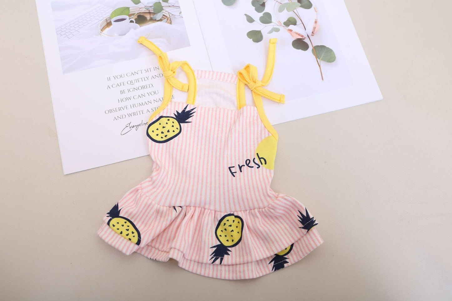 eszy2find pet clothing Pink / S Pet Clothing Thin Breathable Cotton Sling Dress Vest Couple Clothing
