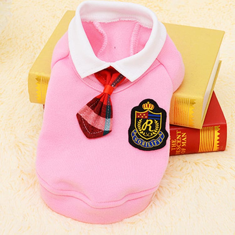eszy2find pet clothing Pink / XS Dog clothing Teddy foreign trade pet school uniform