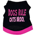 eszy2find pet clothing Purple / L Pet Supplies Dog Clothing Cotton Black Printed Pink Letter Vest