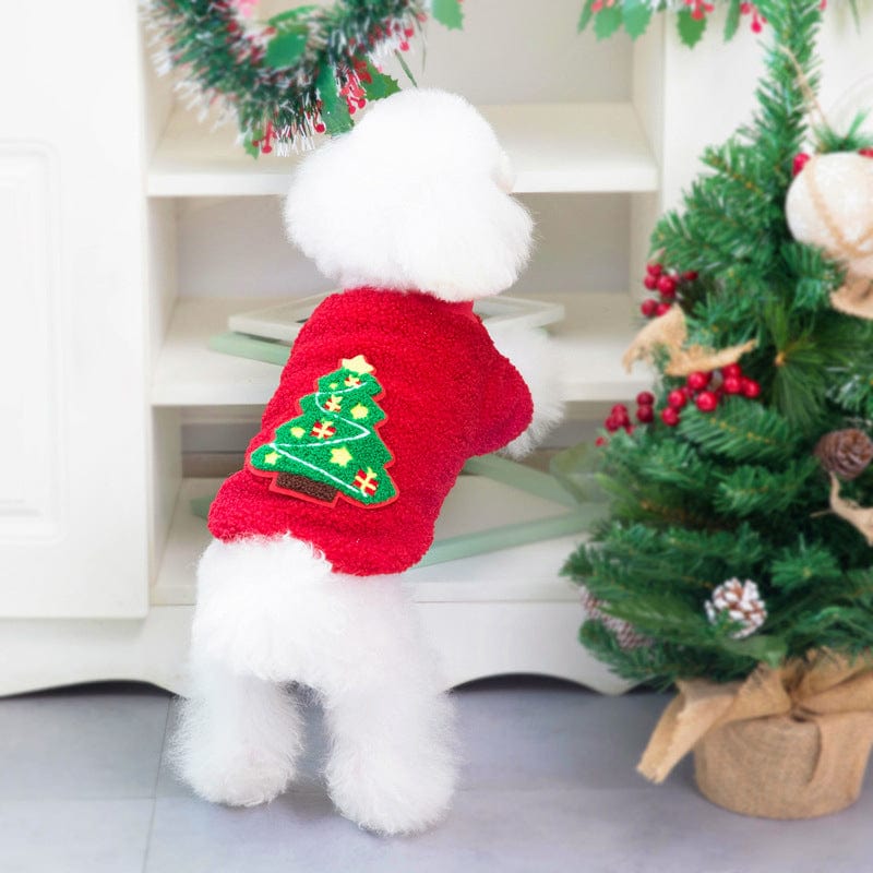 eszy2find pet clothing Red / Christmas tree sweater / XL Autumn And Winter Small Medium-sized Christmas Pet Clothing