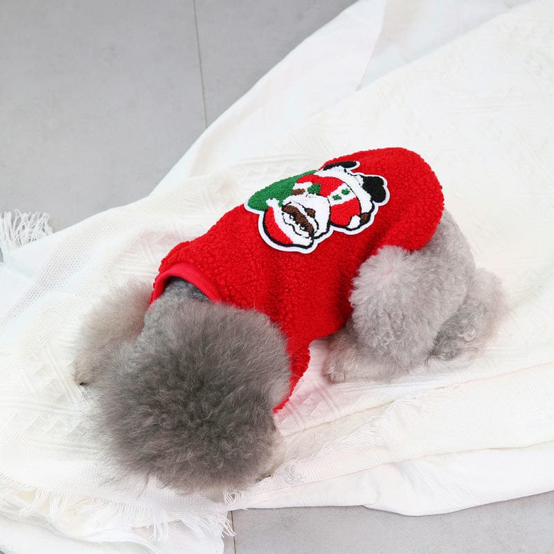 eszy2find pet clothing Red / Elderly sweater / S Autumn And Winter Small Medium-sized Christmas Pet Clothing