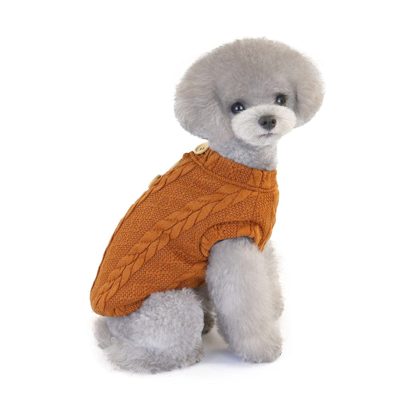 eszy2find pet clothing Woolen Cotton Vest Pet Clothing Small Dog Sweater