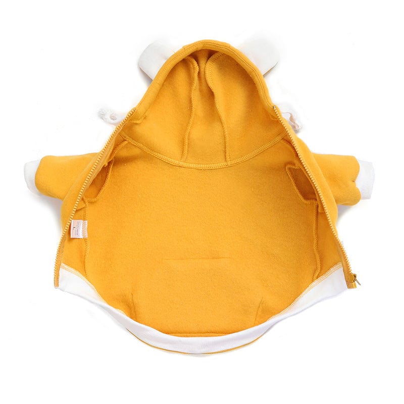 eszy2find pet clothing Yellow / L Pet Clothing Fleece Warm And Comfortable Dog Sweater