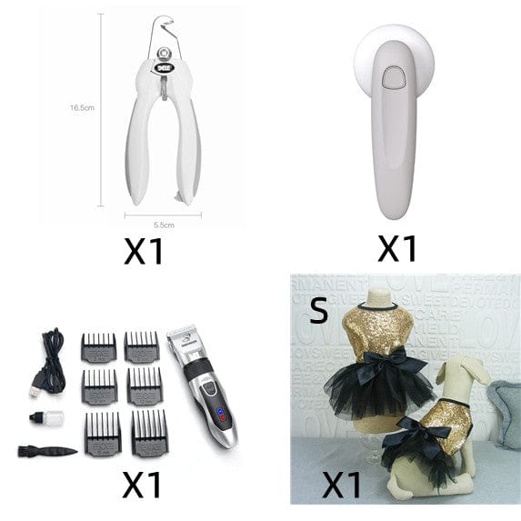 eszy2find Pet Electric Hair Trimmer Pet Cleaning P Mix packing set / USB Pet Electric Hair Trimmer Pet Cleaning Products