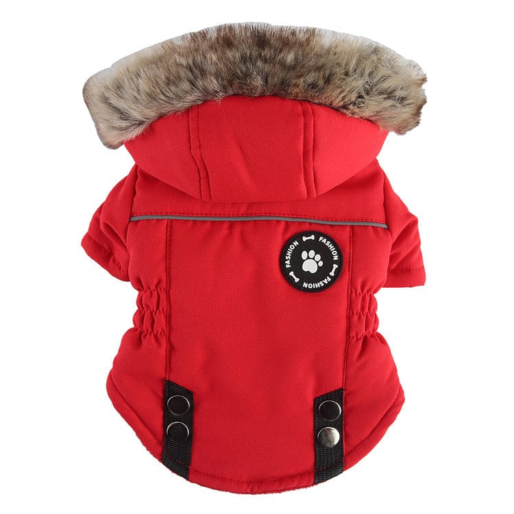 eszy2find pet jacket DZ274 red / L Pet Winter Cotton Dog Clothes Zipper Jacket Dog Supplies