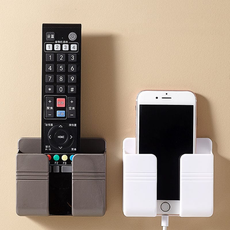eszy2find Punch Free Wall Mounted Organizer Storag Wall-mounted Phone Charging Remote Control Air Conditioner Remote Control Board Punch Free Storage Box